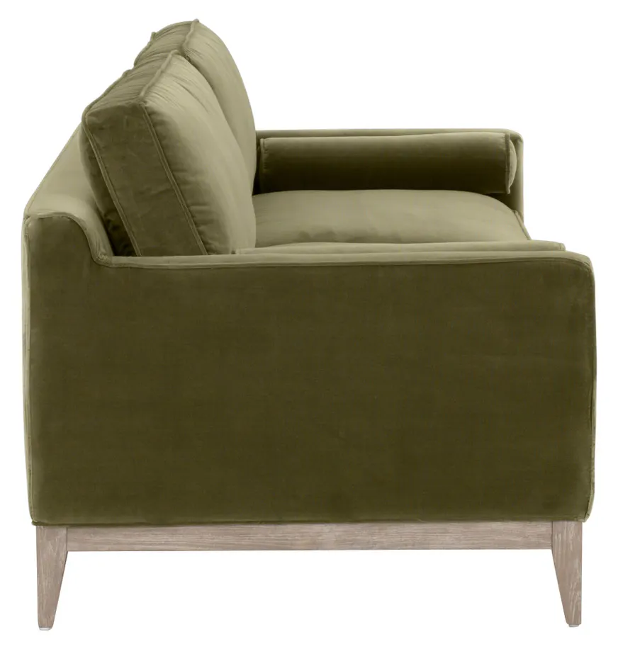 Essentials For Living 6602-3.OLV/NG Parker 86" Post Modern Sofa Essentials For Living 6602-3.OLV/NG Parker 86" Post Modern Sofa