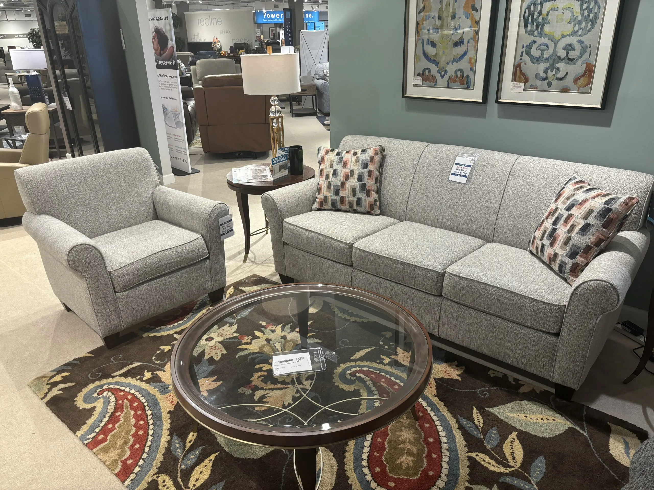 Flexsteel 5990-31 Dana Sofa and Chair