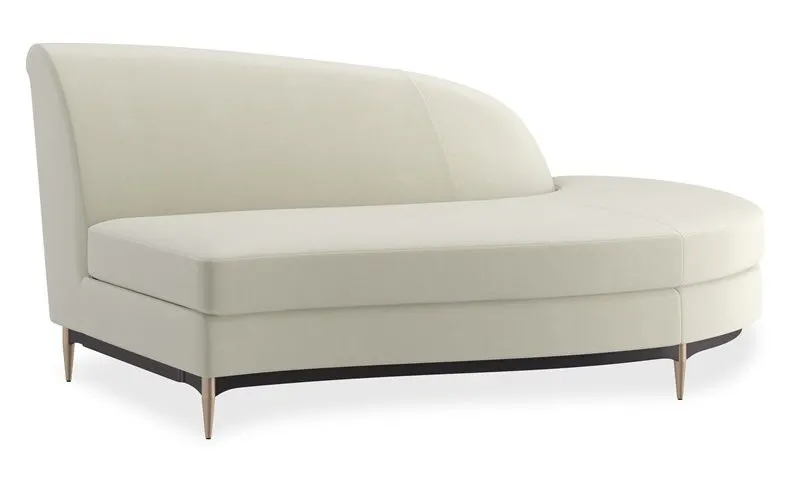 Caracole Furniture UPH-424-RH1-D Three’s Company RAF Chaise
