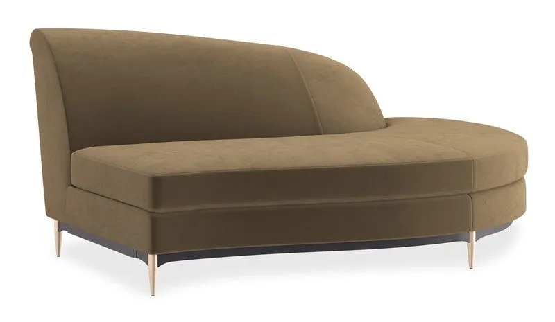 Caracole Furniture UPH-424-RH1-F Three’s Company RAF Chaise