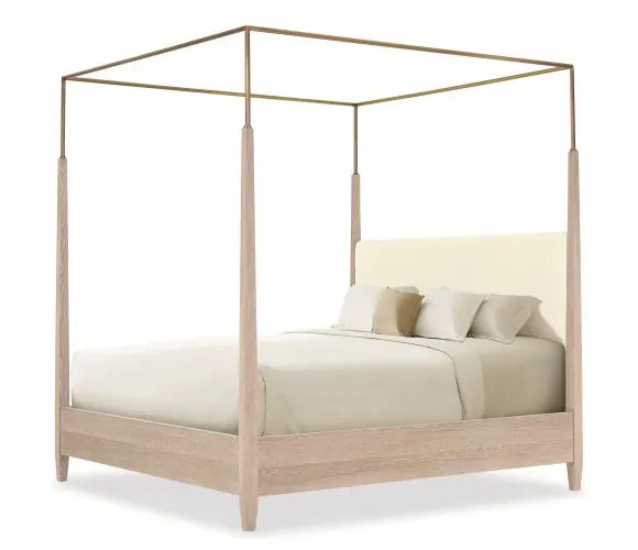 Century Furniture CA2-146 Cadence Metal Canopy Poster Bed - King 6/6 - Sand Cerused Century Furniture CA2-146 Cadence Metal Canopy Poster Bed - King 6/6 - Sand Cerused