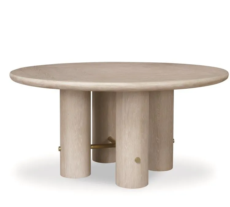 Century Furniture CA9-305 Cadence Round 64” Dining Table Sand Cerused
