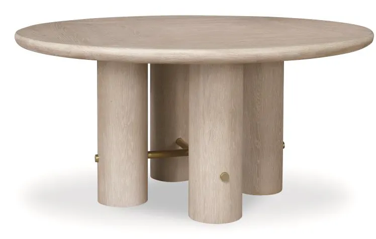 Century Furniture CA9-305 Cadence Round 64” Dining Table Sand Cerused Century Furniture CA9-305 Cadence Round 64” Dining Table Sand Cerused