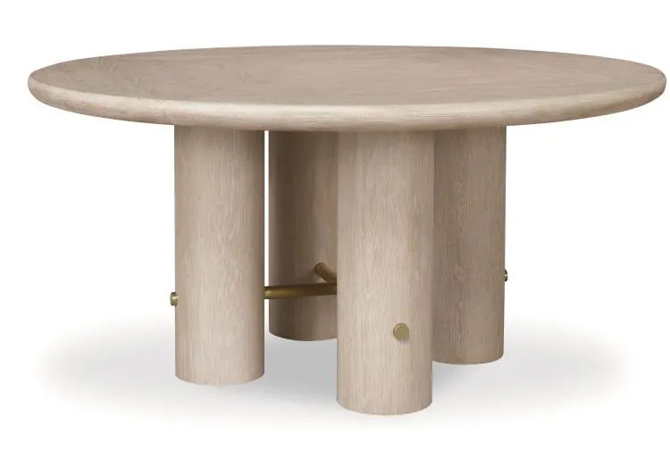 Century Furniture CA9-305 Cadence Round 64” Dining Table Sand Cerused Century Furniture CA9-305 Cadence Round 64” Dining Table Sand Cerused