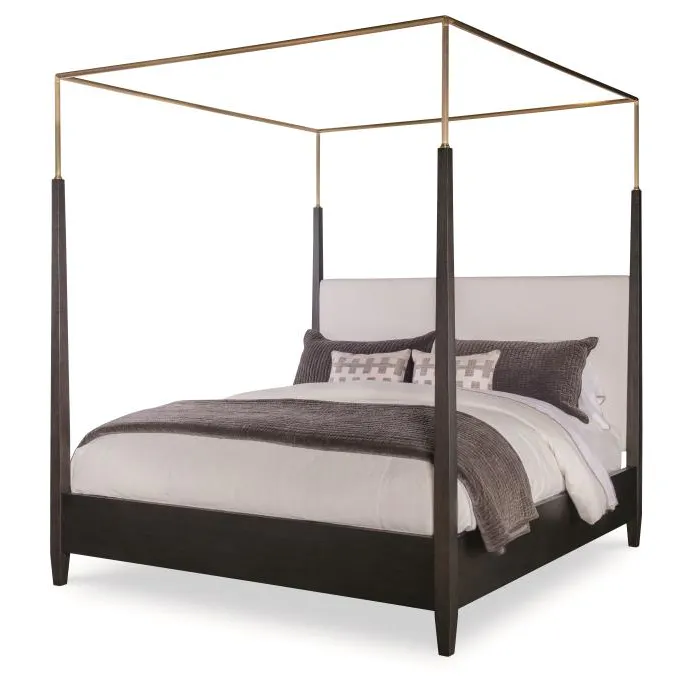 Century Furniture CA3-146 Cadence Metal Canopy Poster Bed King 6/6 Mocha Century Furniture CA3-146 Cadence Metal Canopy Poster Bed King 6/6 Mocha