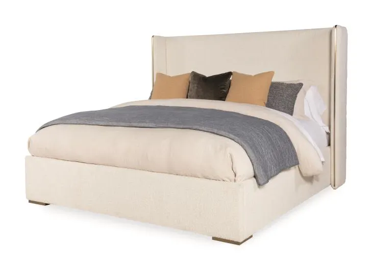 Century Furniture CAA-126 Cadence Upholstered Wing Bed - King 6/6 Century Furniture CAA-126 Cadence Upholstered Wing Bed - King 6/6