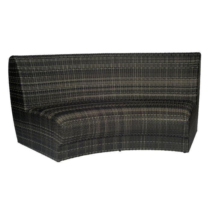 Woodard Furniture S504031 Genie Curved Armless Sofa