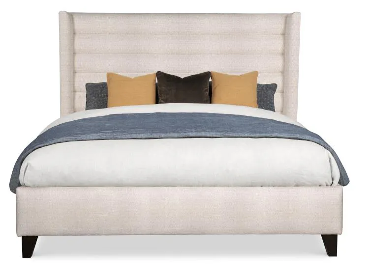 Century Furniture CR1-122K-V1 Stocked Fully Uph. Wing Bed - Med. Height - King 6/6 Century Furniture CR1-122K-V1 Stocked Fully Uph. Wing Bed - Med. Height - King 6/6