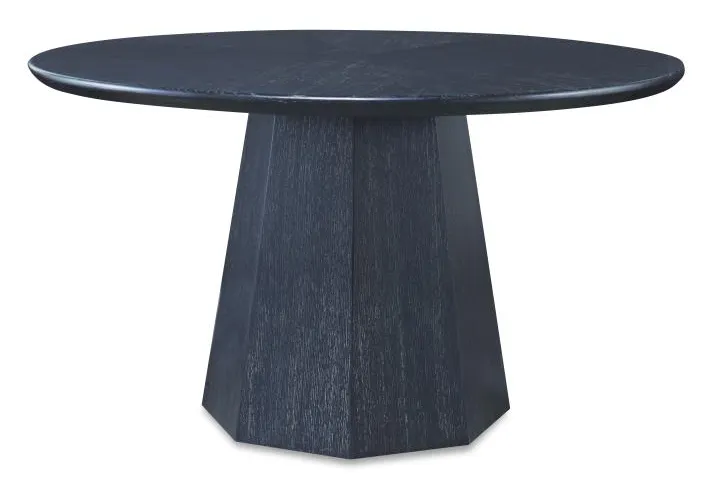Century Furniture CT6045 Newlin Round Dining Table - Black Cerused Century Furniture CT6045 Newlin Round Dining Table - Black Cerused