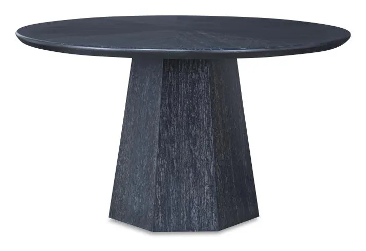 Century Furniture CT6045 Newlin Round Dining Table - Black Cerused Century Furniture CT6045 Newlin Round Dining Table - Black Cerused
