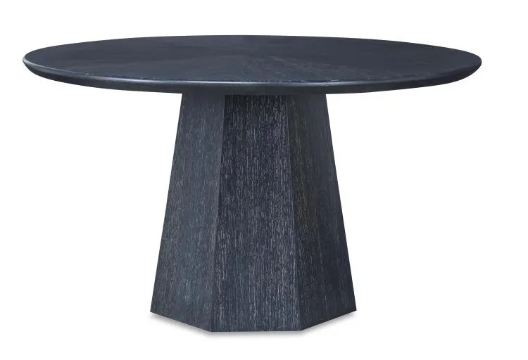 Century Furniture CT6045 Newlin Round Dining Table - Black Cerused Century Furniture CT6045 Newlin Round Dining Table - Black Cerused