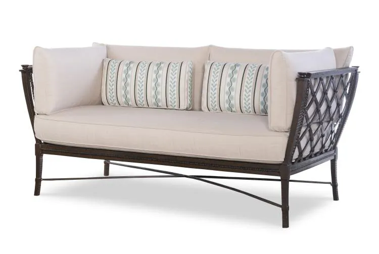 Century Furniture D12MB-42-1 Andalusia Metal Back Loveseat
