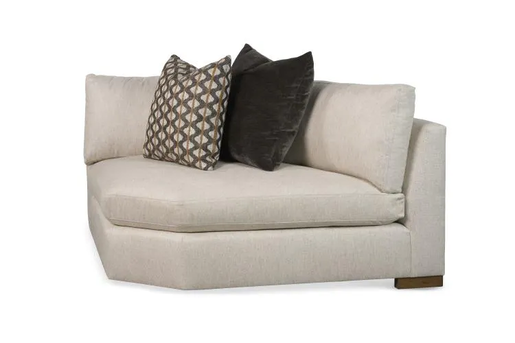 Century Furniture LR-7100-22 Great Room Leather Clipped Corner Chair