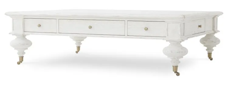 Century Furniture MN2000-W Grand Oak Cocktail Table - White Century Furniture MN2000-W Grand Oak Cocktail Table - White