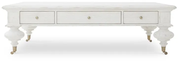 Century Furniture MN2000-W Grand Oak Cocktail Table - White Century Furniture MN2000-W Grand Oak Cocktail Table - White