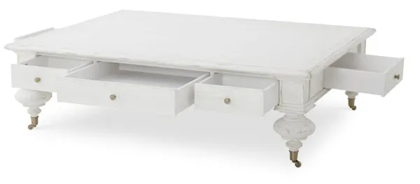 Century Furniture MN2000-W Grand Oak Cocktail Table - White Century Furniture MN2000-W Grand Oak Cocktail Table - White
