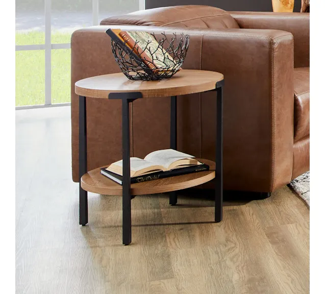Flexsteel Furniture W1077-02 Millwork Round End Table Flexsteel Furniture W1077-02 Millwork Round End Table
