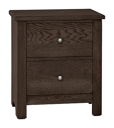 Vaughan Bassett 10-226 Fundamentals 2 Drawer Nightstand Java Vaughan Bassett 10-226 Fundamentals 2 Drawer Nightstand Java