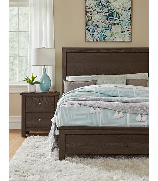 Vaughan Bassett 10-551-155-922 Fundamentals Queen Panel Bed Java Vaughan Bassett 10-551-155-922 Fundamentals Queen Panel Bed Java
