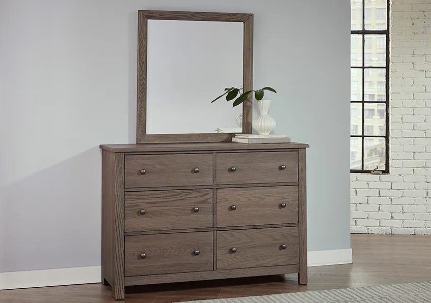 Vaughan Bassett 11-446 Fundamentals Landscape Mirror Grey Vaughan Bassett 11-446 Fundamentals Landscape Mirror Grey