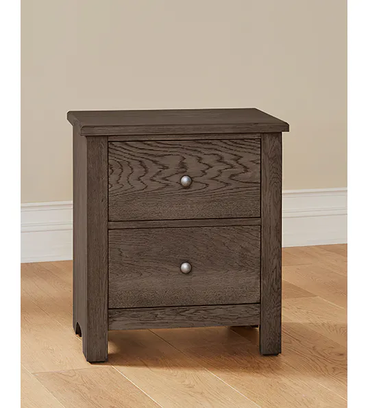 Vaughan Bassett 11-226 Fundamentals 2 Drawer Nightstand Grey Vaughan Bassett 11-226 Fundamentals 2 Drawer Nightstand Grey