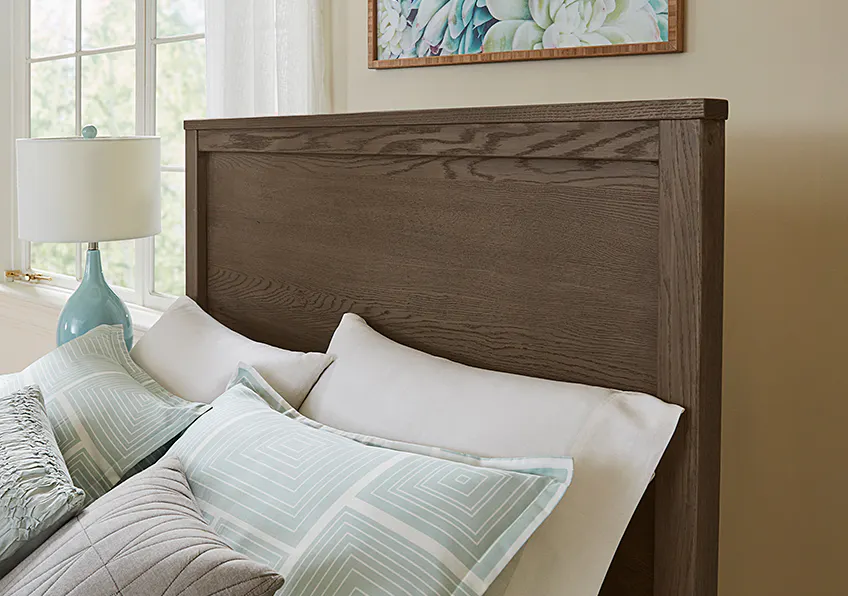 Vaughan Bassett 11-551-155-922 Fundamentals Queen Panel Bed Grey Vaughan Bassett 11-551-155-922 Fundamentals Queen Panel Bed Grey