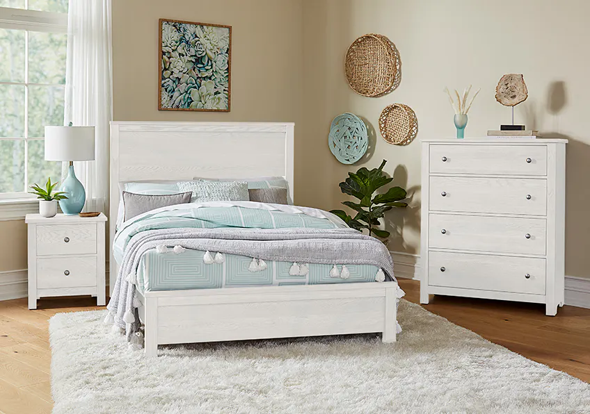 Vaughan Bassett 16-552-255-911 Fundamentals Full Panel Bed White Vaughan Bassett 16-552-255-911 Fundamentals Full Panel Bed White