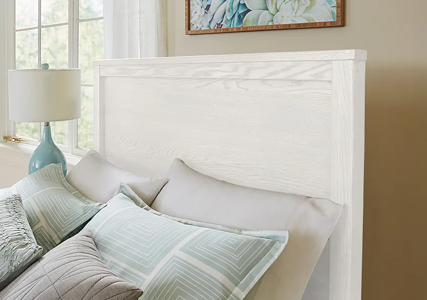 Vaughan Bassett 16-551-155-922 Fundamentals Queen Panel Bed White Vaughan Bassett 16-551-155-922 Fundamentals Queen Panel Bed White