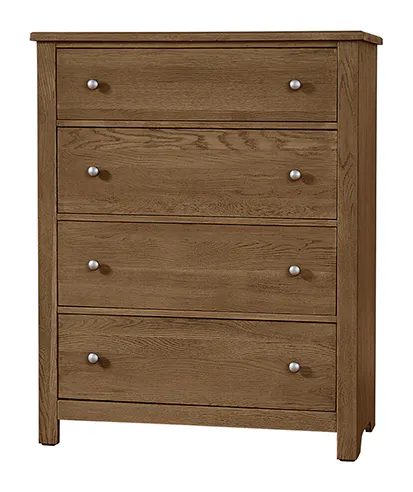 Vaughan Bassett 12-114 Fundamentals 4 Drawer Chest Natural Vaughan Bassett 12-114 Fundamentals 4 Drawer Chest Natural