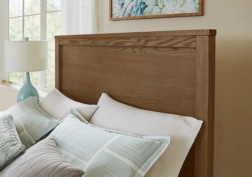 Vaughan Bassett 12-551-155-922 Fundamentals Queen Panel Bed Natural Vaughan Bassett 12-551-155-922 Fundamentals Queen Panel Bed Natural