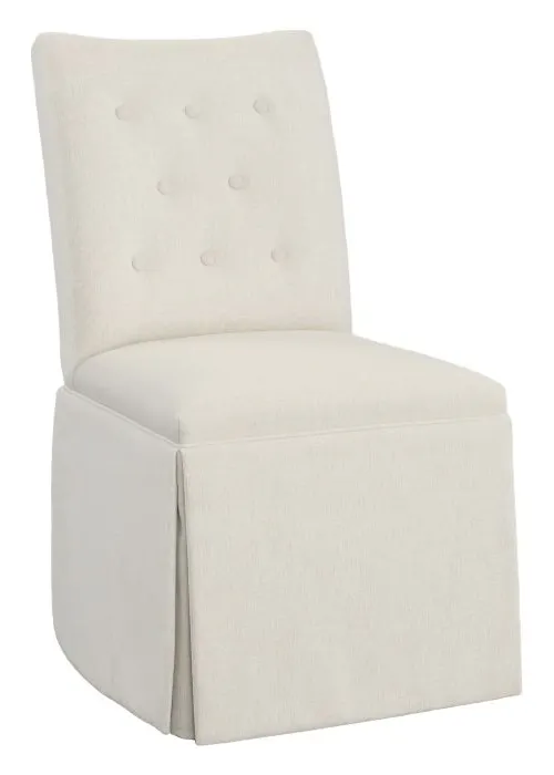 Fairfield Furniture 1203-05-T Concave Short Back Skirted Dining Chair Fairfield Furniture 1203-05-T Concave Short Back Skirted Dining Chair