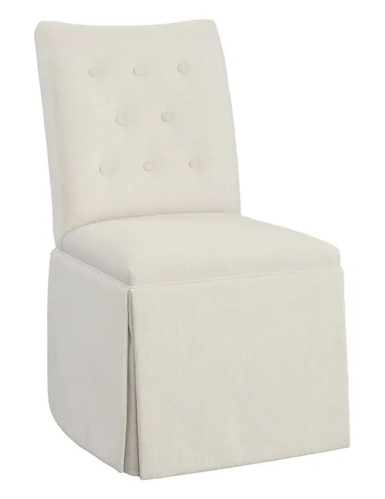 Fairfield Furniture 1203-05-T Concave Short Back Skirted Dining Chair Fairfield Furniture 1203-05-T Concave Short Back Skirted Dining Chair