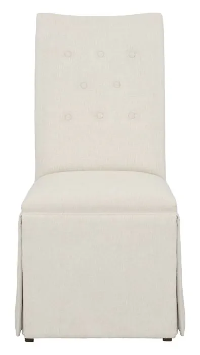 Fairfield Furniture 1207-05-T Concave Tall Back Skirted Dining Chair Fairfield Furniture 1207-05-T Concave Tall Back Skirted Dining Chair