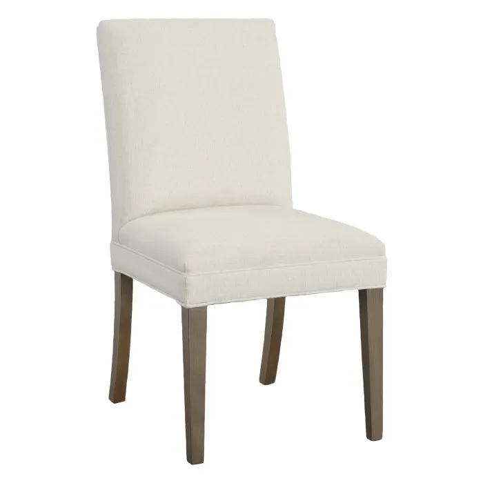 Fairfield Furniture L-1210-05-M Straight Short Back Leather Dining Chair