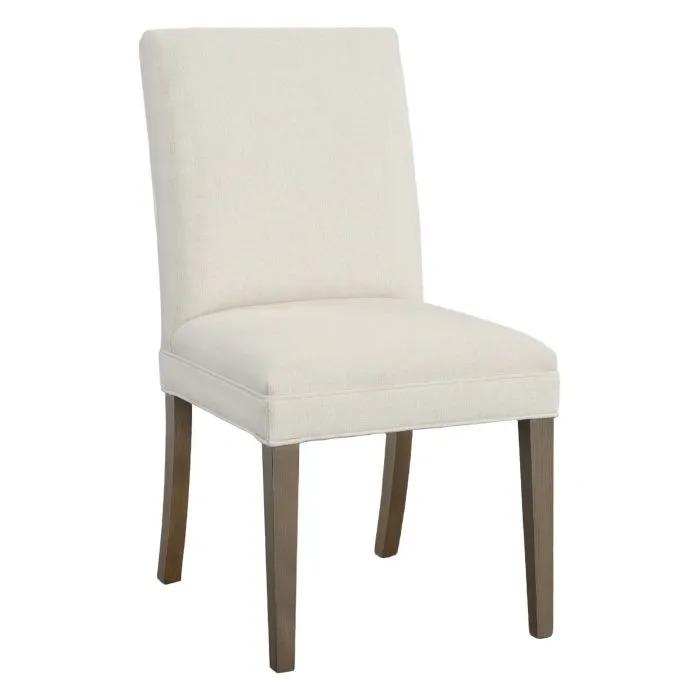Fairfield Furniture L-1210-05 Straight Short Back Leather Dining Chair