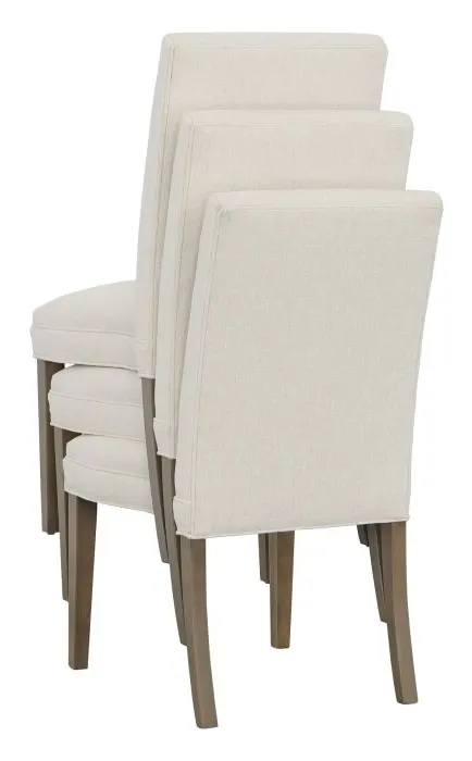 Fairfield Furniture L-1210-14 Straight Short Back Leather Armless Stack Chair Fairfield Furniture L-1210-14 Straight Short Back Leather Armless Stack Chair