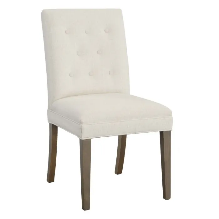 Fairfield Furniture L-1212-05 Straight Short Back Leather Dining Chair