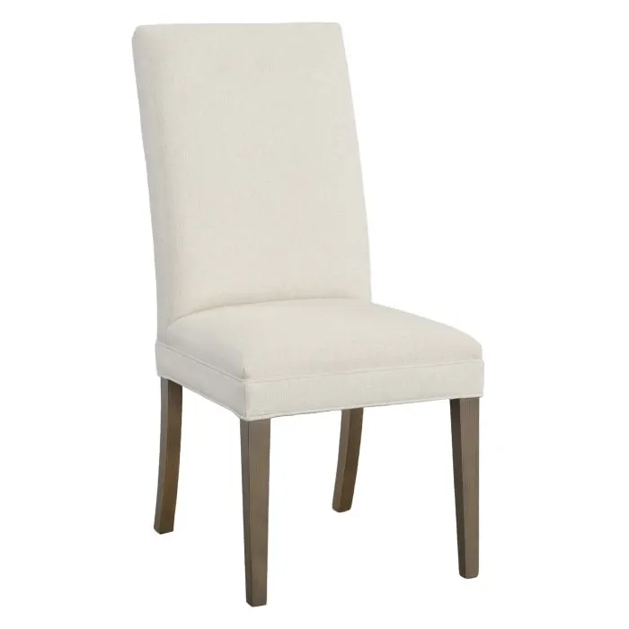 Fairfield Furniture L-1214-05 Straight Tall Back Leather Dining Chair