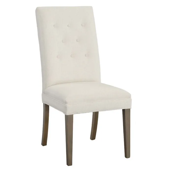 Fairfield Furniture L-1216-05 Straight Tall Back Leather Dining Chair