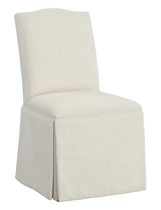 Fairfield Furniture 1221-05-T Camel Short Back Skirted Dining Chair Fairfield Furniture 1221-05-T Camel Short Back Skirted Dining Chair