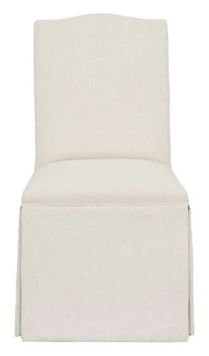 Fairfield Furniture 1221-05-T Camel Short Back Skirted Dining Chair Fairfield Furniture 1221-05-T Camel Short Back Skirted Dining Chair