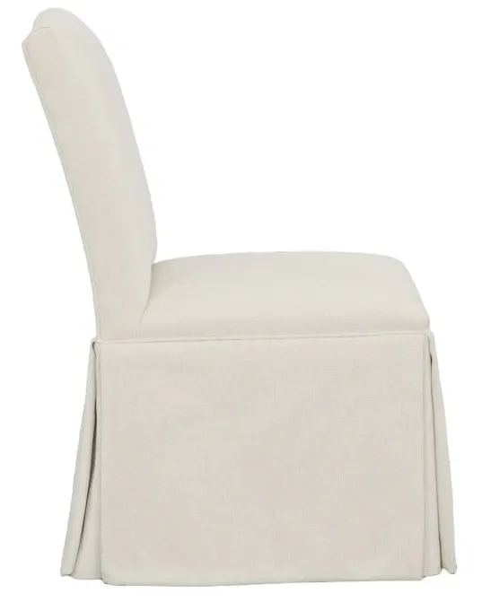 Fairfield Furniture 1221-05-T Camel Short Back Skirted Dining Chair Fairfield Furniture 1221-05-T Camel Short Back Skirted Dining Chair