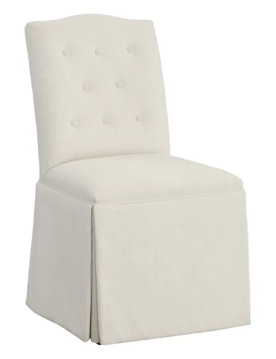 Fairfield Furniture 1223-05-T Camel Short Back Skirted Dining Chair Fairfield Furniture 1223-05-T Camel Short Back Skirted Dining Chair