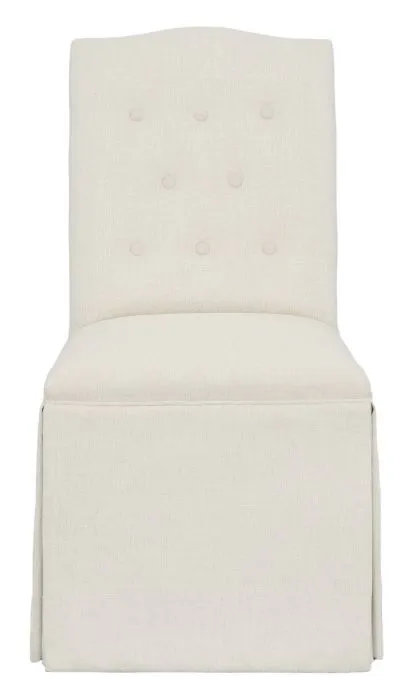 Fairfield Furniture 1223-05-T Camel Short Back Skirted Dining Chair Fairfield Furniture 1223-05-T Camel Short Back Skirted Dining Chair