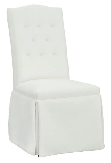 Fairfield Furniture 1227-05-T Camel Tall Back Skirted Dining Chair Fairfield Furniture 1227-05-T Camel Tall Back Skirted Dining Chair