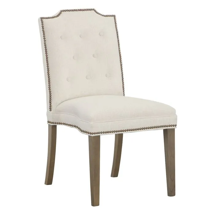 Fairfield Furniture L-1242-14-M Empire Short Back Leather Armless Stack Chair
