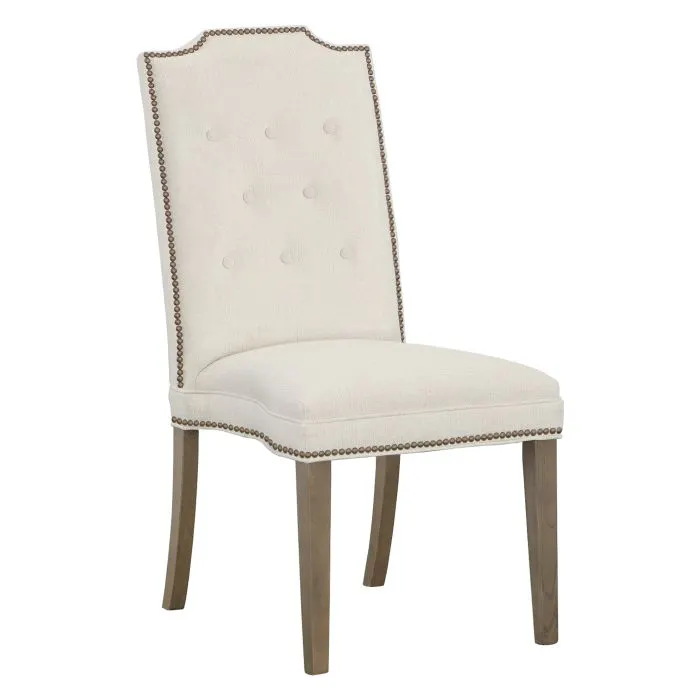 Fairfield Furniture L-1246-14-M Empire Tall Back Leather Armless Stack Chair