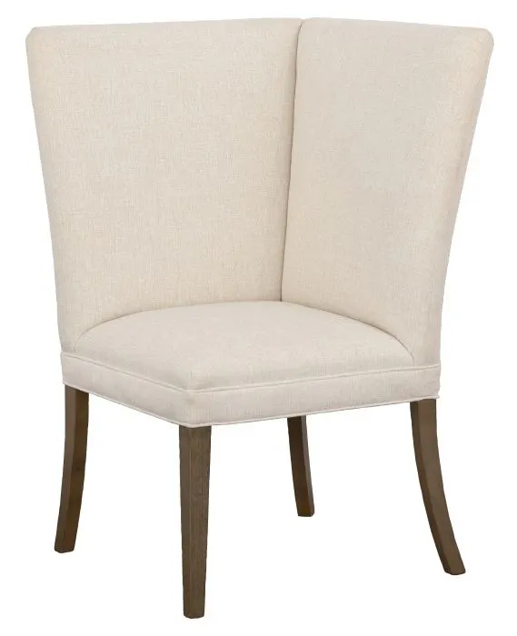 Fairfield Furniture 1270-29-M Straight Back Corner Chair Banquette, with Legs in Mica Finish Fairfield Furniture 1270-29-M Straight Back Corner Chair Banquette, with Legs in Mica Finish