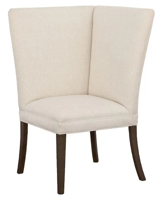 Fairfield Furniture 1270-29-T Straight Back Corner Chair Banquette, with Legs in Tobacco Finish Fairfield Furniture 1270-29-T Straight Back Corner Chair Banquette, with Legs in Tobacco Finish