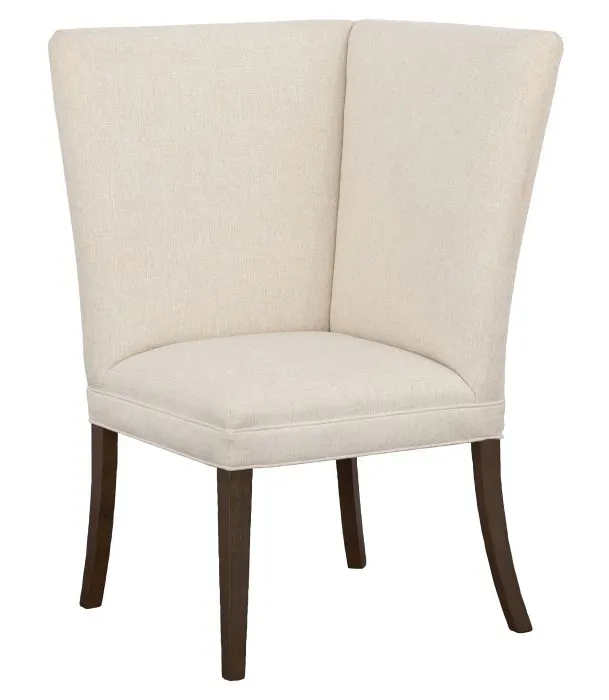 Fairfield Furniture 1270-29-T Straight Back Corner Chair Banquette, with Legs in Tobacco Finish Fairfield Furniture 1270-29-T Straight Back Corner Chair Banquette, with Legs in Tobacco Finish
